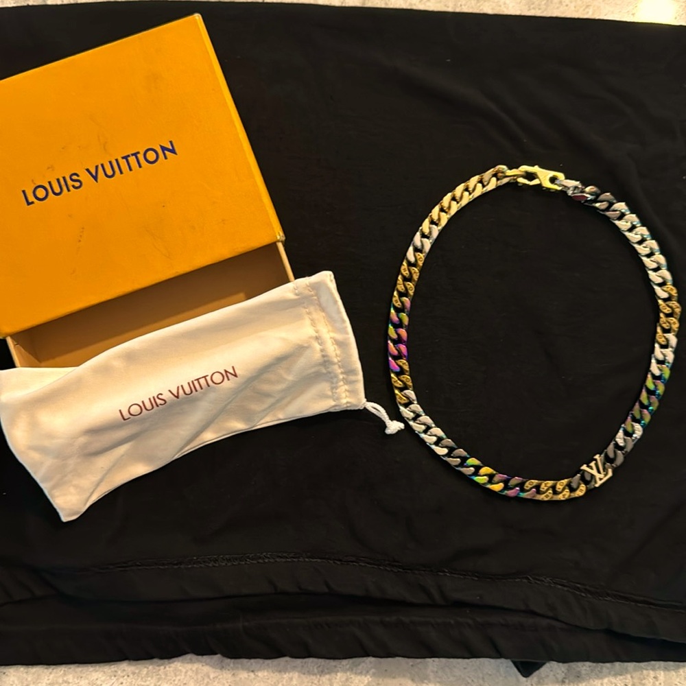 Louis Vuitton Collier LV Chain Links Multiple colors necklace .